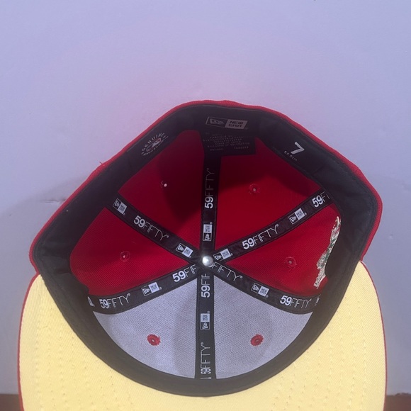 New Era, 59Fifty Fitted Hat, New York Yankees, Red & Yellow - Picture 10 of 10